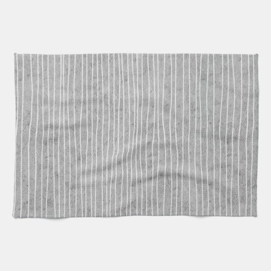 Grau mit blassfarbenen Streifen Geschirrtuch (Horizontal)