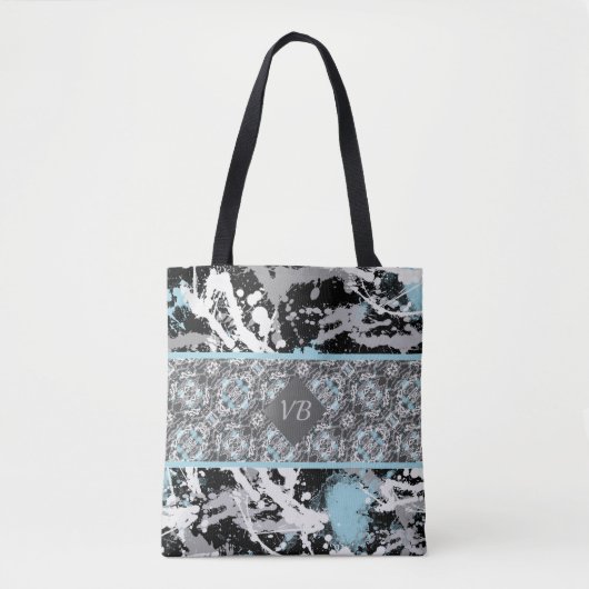 Grau mit einem Splash Tasche (Vorderseite)