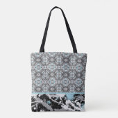 Grau mit einem Splash Tasche (Rückseite)