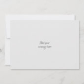 Grau mit Foto und Namen Dankeskarte (Rückseite)