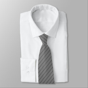 Grau mit Karkohle Grau Pinstripes Krawatte