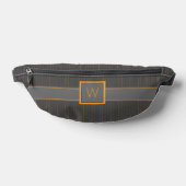Grau mit Orange Pinstripes Bauchtasche (Ablage )