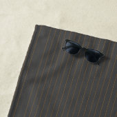 Grau mit Orange Pinstripes Beach Handtuch (Beispiel)