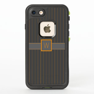 Grau mit Orange Pinstripes Lifeproof Case