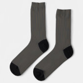 Grau mit Orange Pinstripes Socken (Linkes Detail)