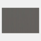 Grau mit Orange Pinstripes Wrapping Paper Set Geschenkpapier Set (Vorderseite 3)