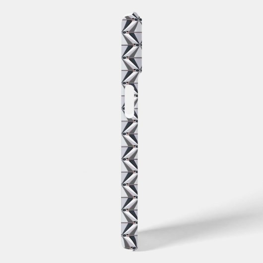 Grau mit Rosa Case-Mate iPhone Hülle (Rückseite / Rechts)