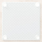 Grau mit Rosa Glasuntersetzer (Rückseite)