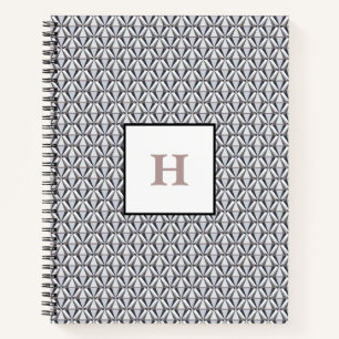 Grau mit Rosa Notizblock