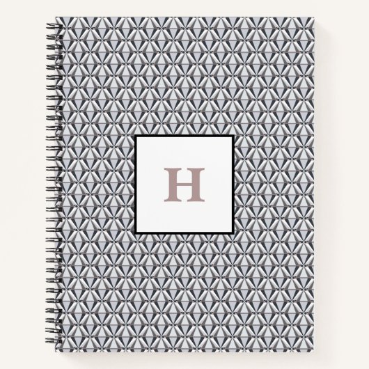 Grau mit Rosa Notizblock (Vorderseite)