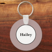 Grau mit Rosa Schlüsselanhänger (Rückseite)