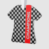 Grau mit rotem Sport gefühlt Ornament (Vorderseite)