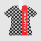 Grau mit rotem Sport gefühlt Ornament (Vorderseite)