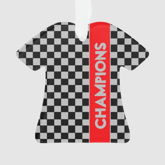 Grau mit rotem Sport gefühlt Ornament (Vorderseite)