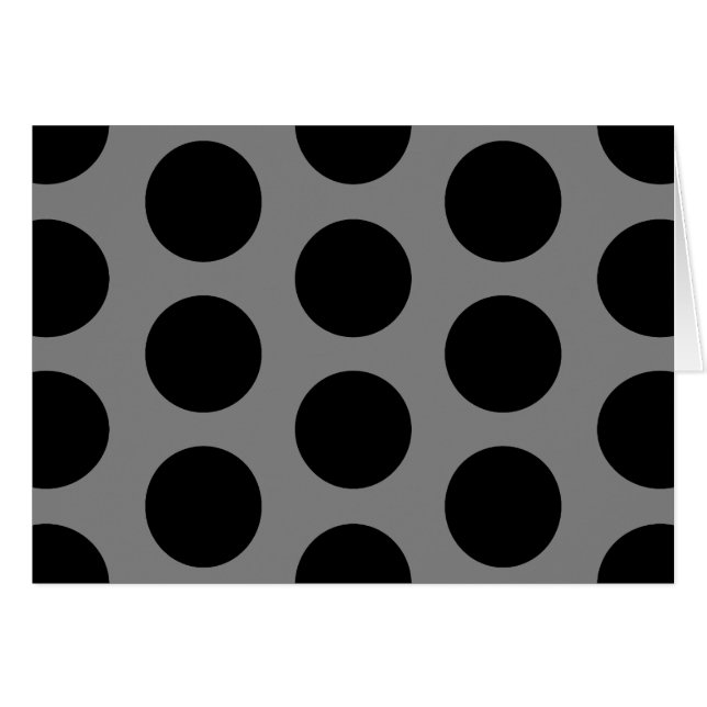Grau mit schwarzen Punkten (Vorderseite (Horizontal))