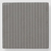 grau mit schwarzen Streifen Steinuntersetzer (Vorderseite)