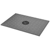 Grau mit Silver Accent Hahnentrittmuster Cutting B Schneidebrett (Ecke)