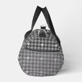 Grau mit Silver Accent Hahnentrittmuster Duffle Bag (Rechts)