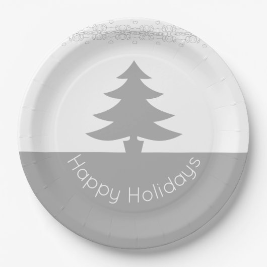 grau mit weiß pappteller (Vorderseite)