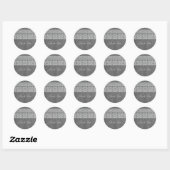 Grau Modern Bohemisch Danke Stickers (Blatt)
