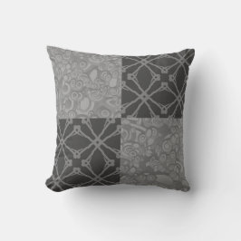 Grau Modern Simple Pinwheel Kissen