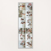 Grau moderne minimalistische, elegante Collage aus Yogamatte (Vorderseite)