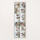 Grau moderne minimalistische, elegante Collage aus Yogamatte (Rückseite)