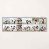 Grau moderne minimalistische, elegante Collage aus Yogamatte (Vorderseite (Horizontal))