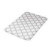Grau Muster Badezimmer Rug Badematte (Schrägansicht)