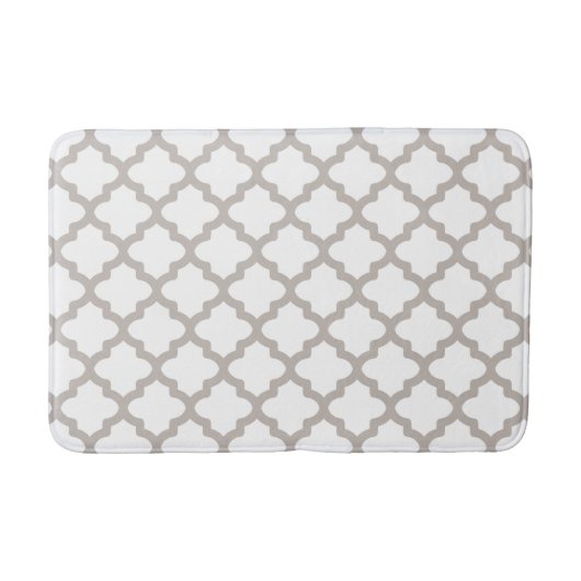 Grau Muster Badezimmer Rug Badematte (Vorderseite)