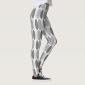 Grau-Muster farbenfrohe Formen Leggings (Rechts)