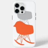 Grau-Muster Silhouette Mitte des 20. Jahrhunderts Case-Mate iPhone Hülle (Rückseite)