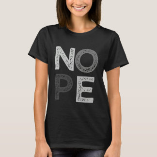 Grau Nein Monochrome Farb-Grafik T-Shirt