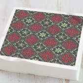 Grau Nordic Snowflake Wintermuster Rustikal Serviette