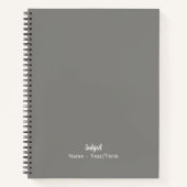Grau Notizblock (Vorderseite)