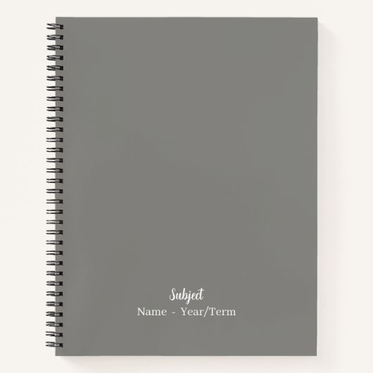Grau Notizblock (Vorderseite)