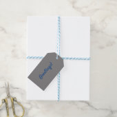 Grau-Nr.2, Gray-Gift-Tag Geschenkanhänger (Mit Garn)