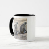 Grau oder Common oder Hanuman Langur Tasse (Vorderseite Links)