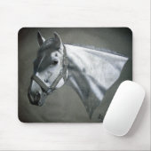 Grau on Gray Equine Art Mousepad (Mit Mouse)