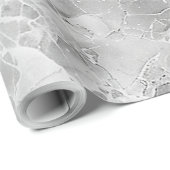 Grau opulent Marmorspeckpapier Geschenkpapier (Rolleneckpunkt)