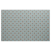 Grau Orange Brown Türkquoise Ethnisches Muster Kun Stoff (Fat Quarter (45,7 x 55,9 cm))
