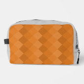 Grau-Orange-Muster für Werbe-Diamant Waschbeutel (Vorderseite)