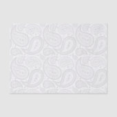 Grau-Paisley-Muster für Weißzwirn Seidenpapier (Vorderseite)