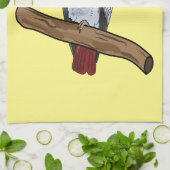 Grau-Papagei-Cartoon Geschirrtuch (Gefaltet)