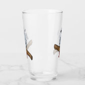 Grau-Papagei-Cartoon Glas (Links)