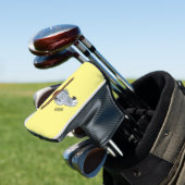 Grau-Papagei-Cartoon Golf Headcover (In Situ)