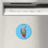 Grau-Papagei-Cartoon Magnet (In Situ (Geschirrspüler))