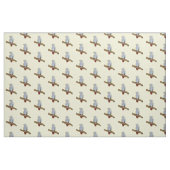 Grau-Papagei-Cartoon Stoff (Fat Quarter (45,7 x 55,9 cm))