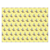 Grau-Papagei-Cartoon Tischdecke (Vorderseite (Horizontal))
