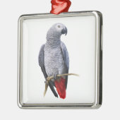 Grau-Papagei Ornament Aus Metall (Links)